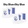 2pcs/set Newborn Baby DIY Hand Footprint Kit Ink Pads Photo Frame Handprint Toddlers Souvenir Accessories Safe Baby Shower Gift