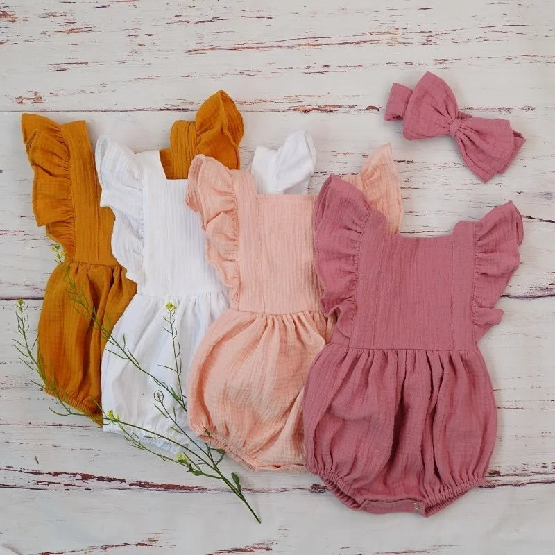 Barboteuse Bébé Rose Poudré
