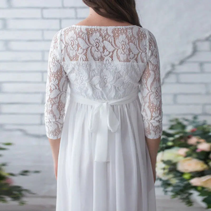 Robe Maternité Dentelle Photo