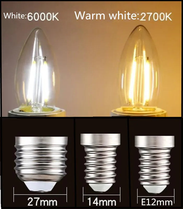 Ampoules LED Filament C35