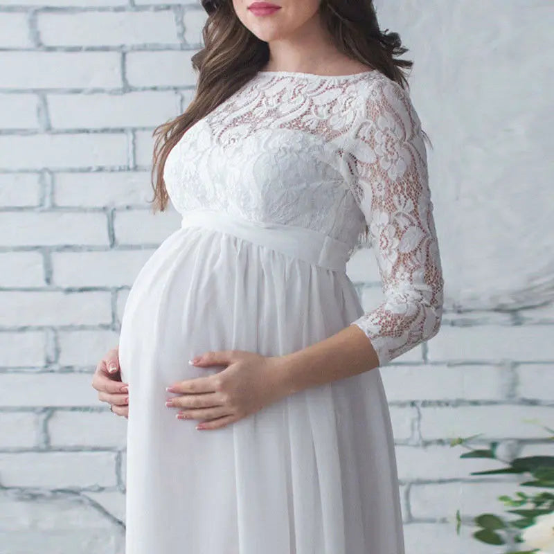 Robe Maternité Dentelle Photo