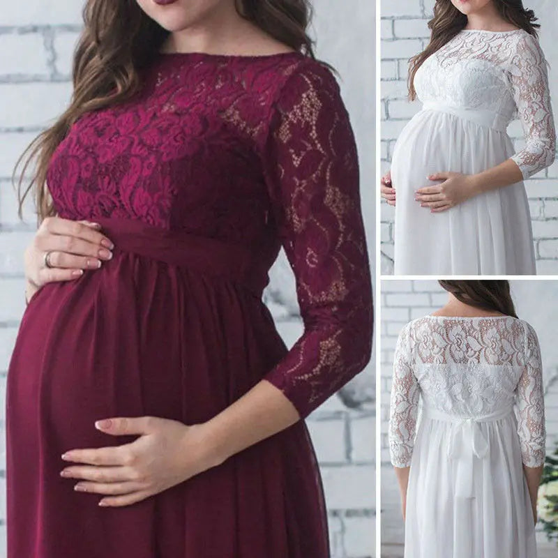 Robe Maternité Dentelle Photo