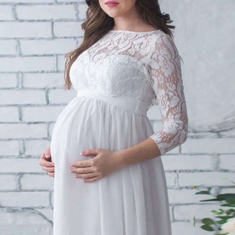 Robe Maternité Dentelle Photo