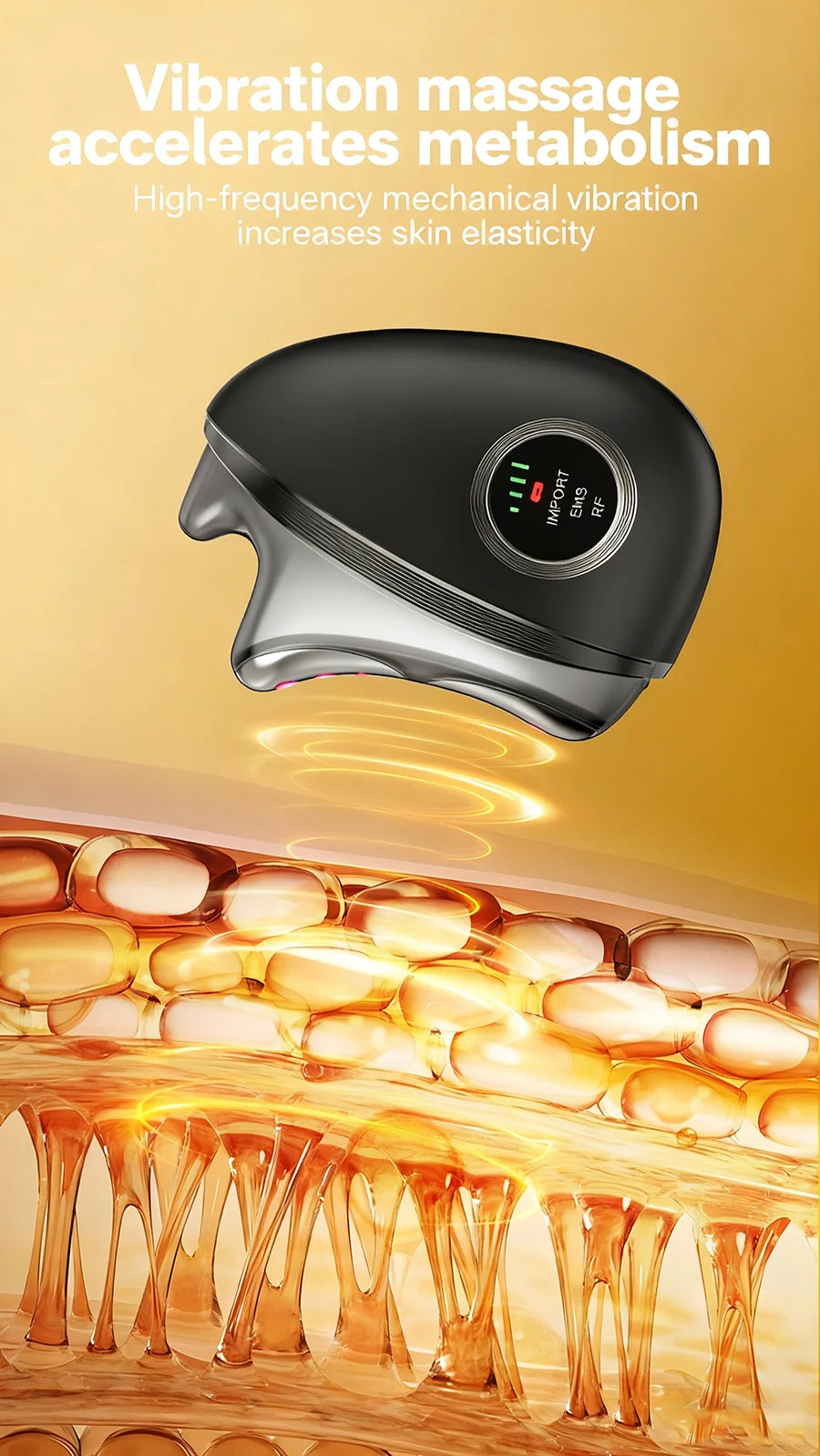 Electric Gua Sha Facial Massager with EMS RF LED Vibration Face Lifting Skin Tightening Anti Aging Beauty Device Skin Care Tool