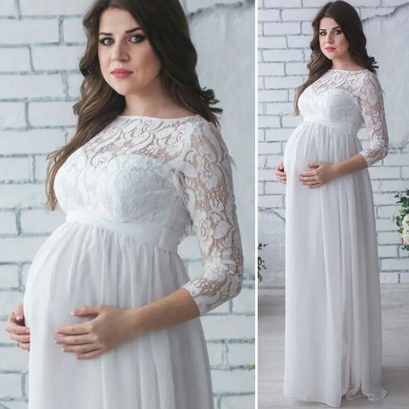 Robe Maternité Dentelle Photo