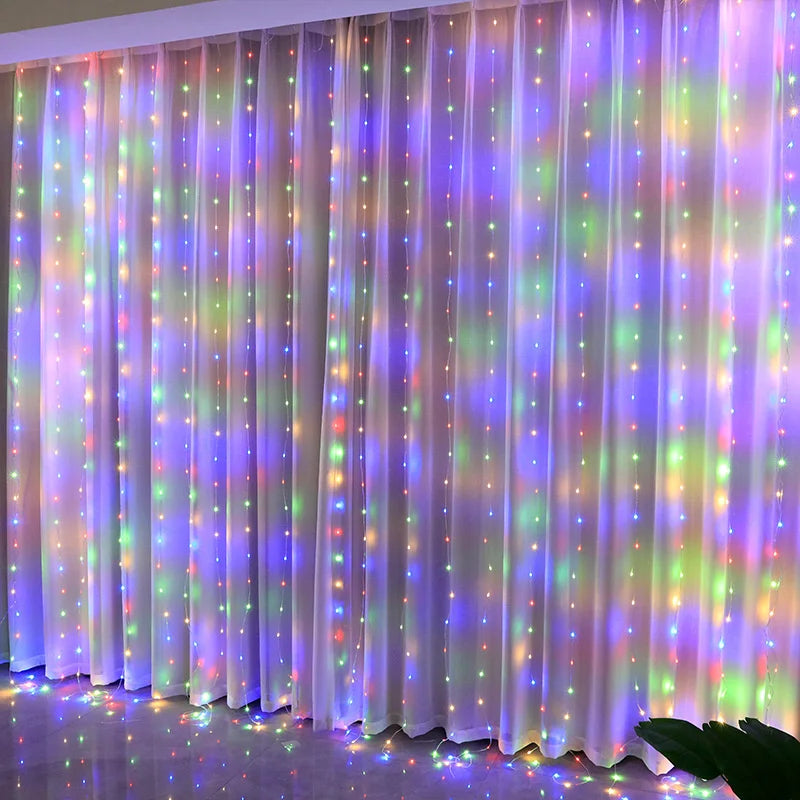 Guirlande Rideau LED Maison