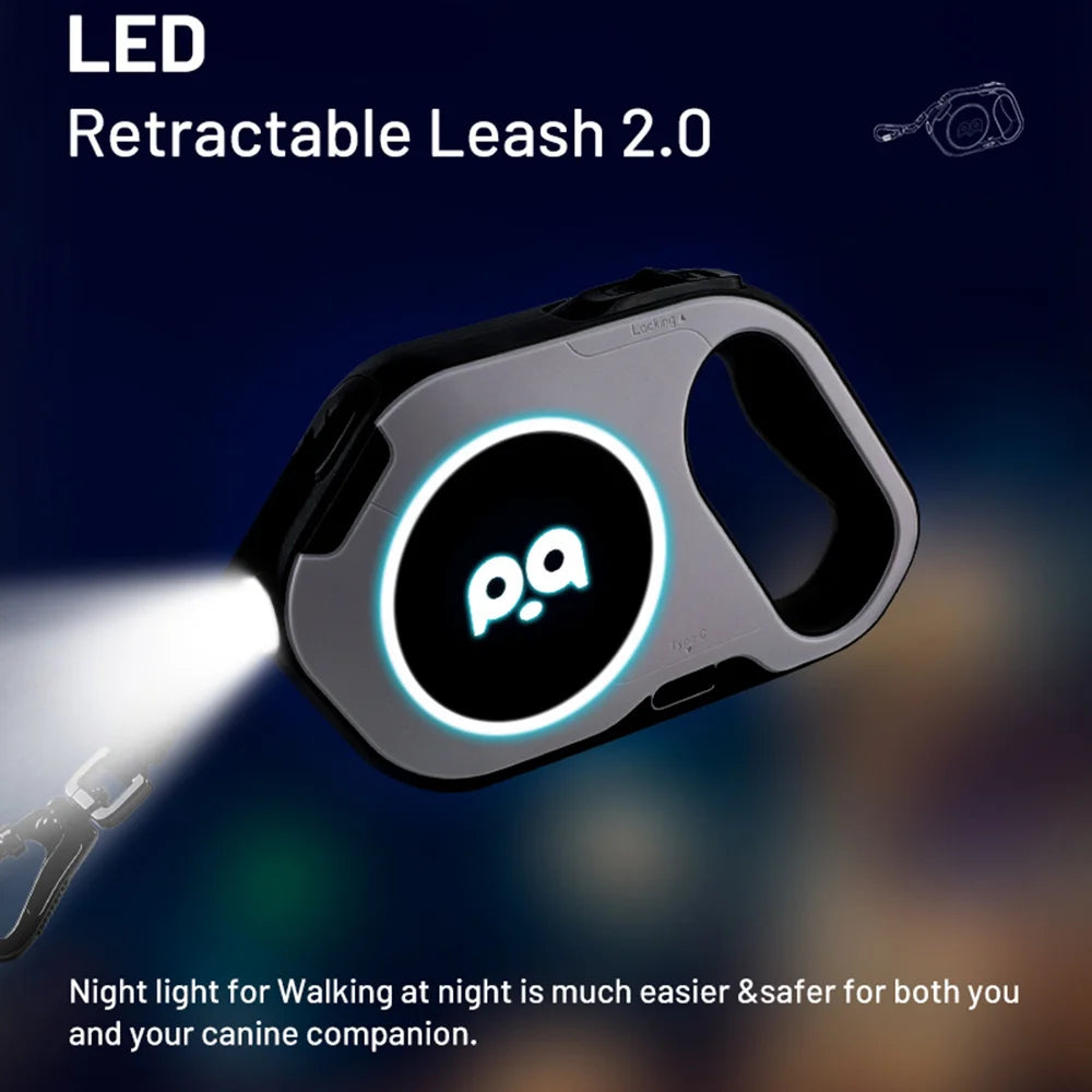 Laisse Rétractable LED 5M