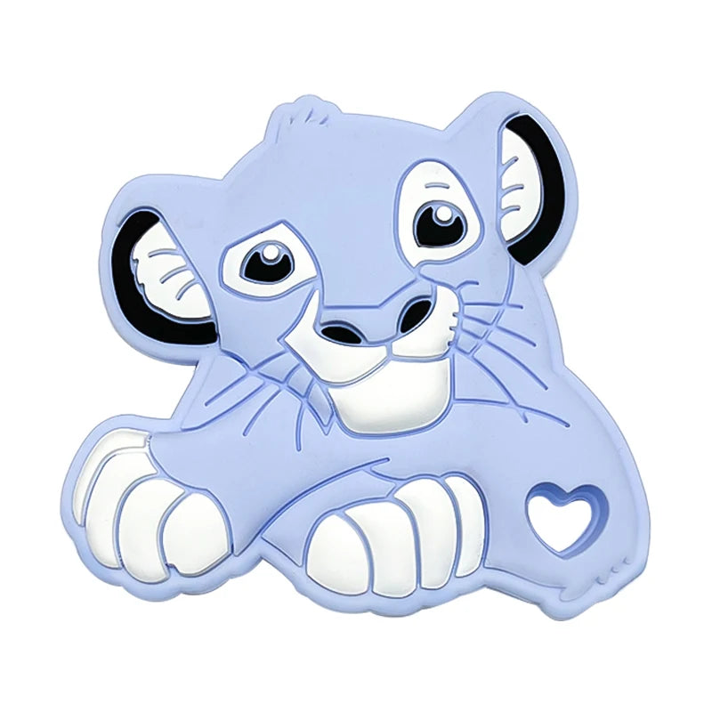 1pcs Silicone Cartoon Baby Teether Rodent Teething Toys Chewable Animal Beads Baby Products Nursing Gift DIY Pendant Necklace