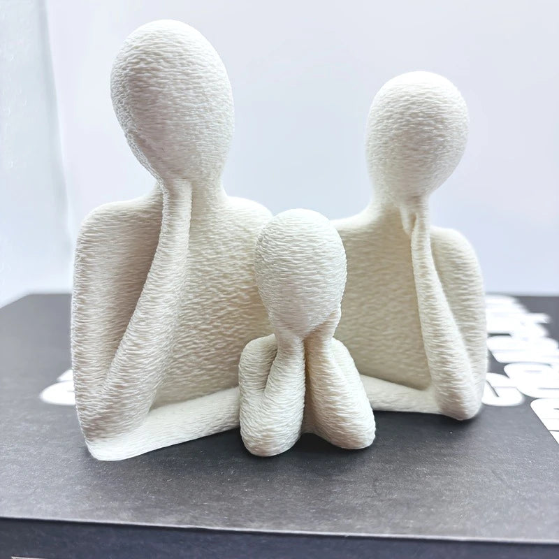 Statue Famille Minimaliste