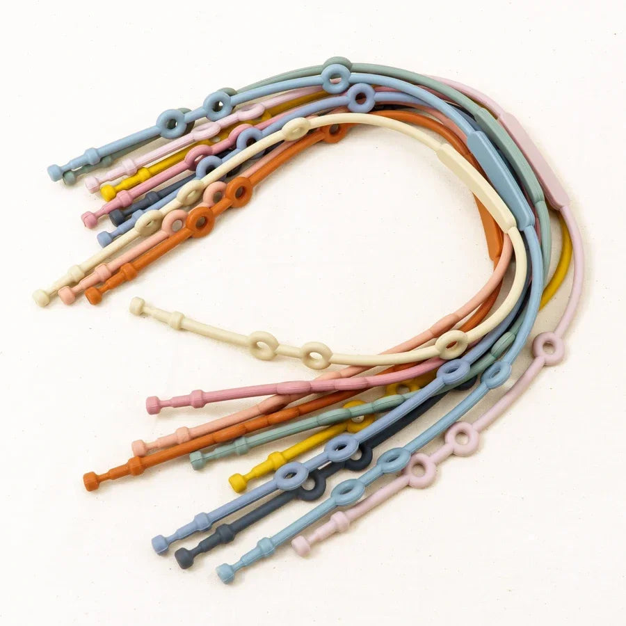 New Silicone Toy Safety Straps Newborn Teething Soother Chew Dummy Chains Adjustable Baby Pacifier Clip Teether Straps