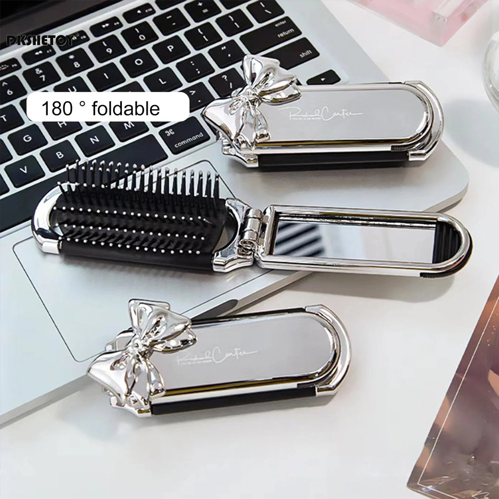 Miroir Peigne Pliable de Voyage