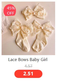 Bandeau Bébé Nœud Dentelle