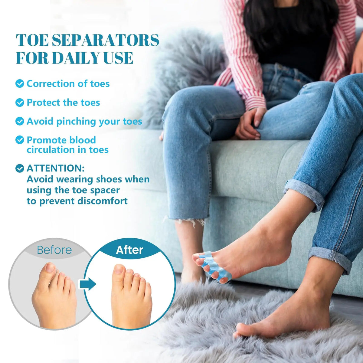 Séparateurs d’Orteils Confort
