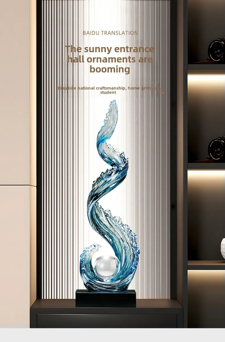 Sculpture Bleue Feng Shui