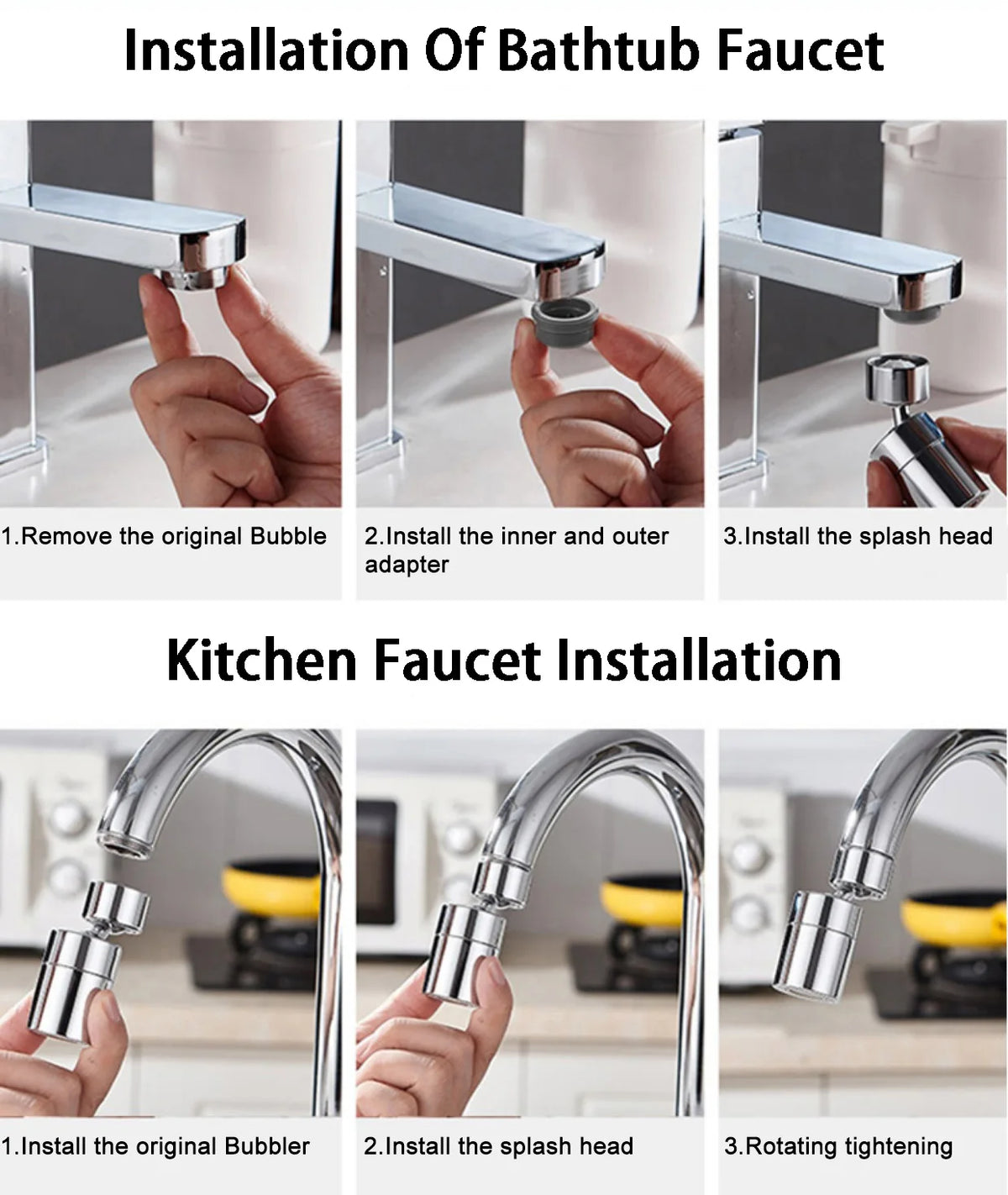 Embout Robinet Rotatif Maison