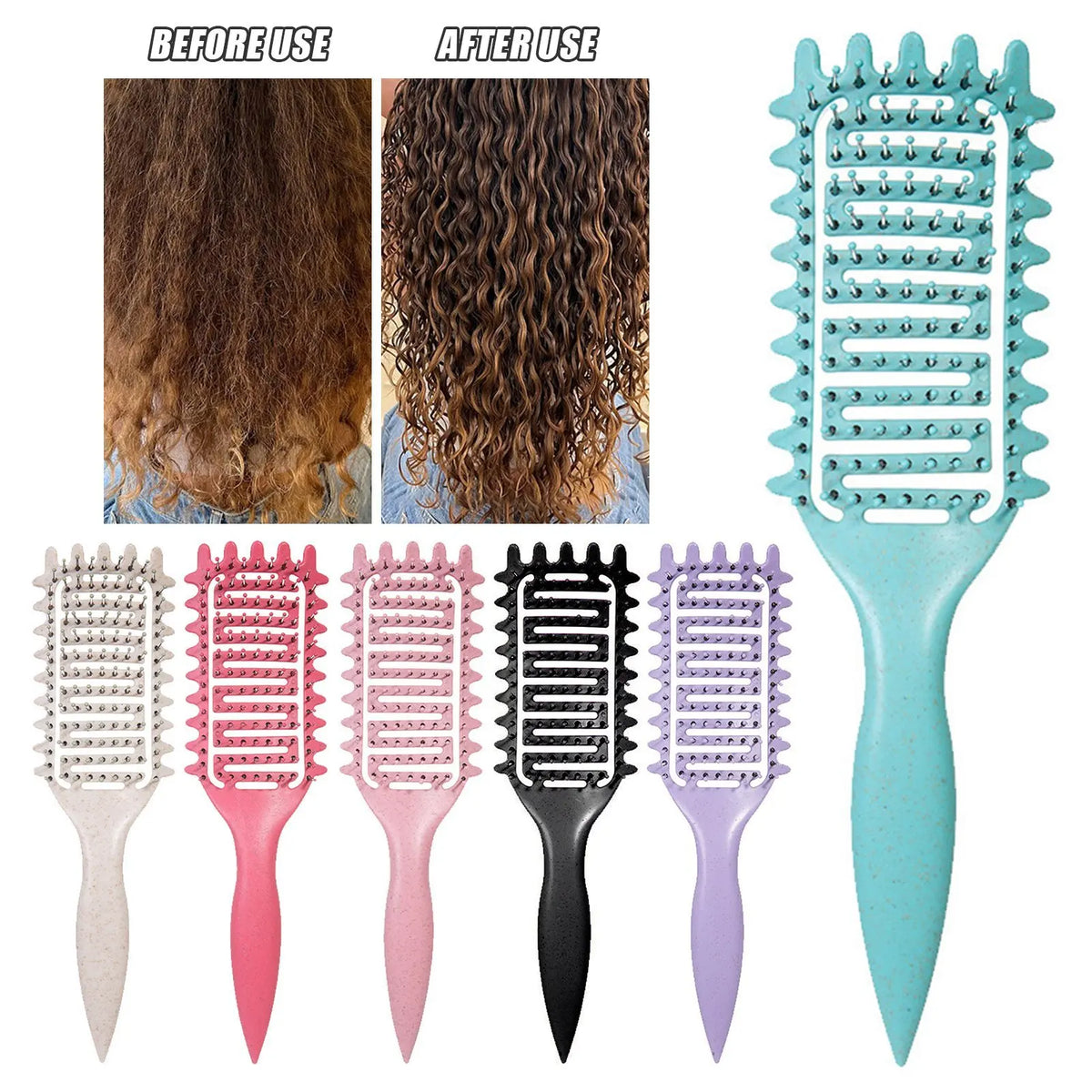 Brosse 3-en-1 Boucles