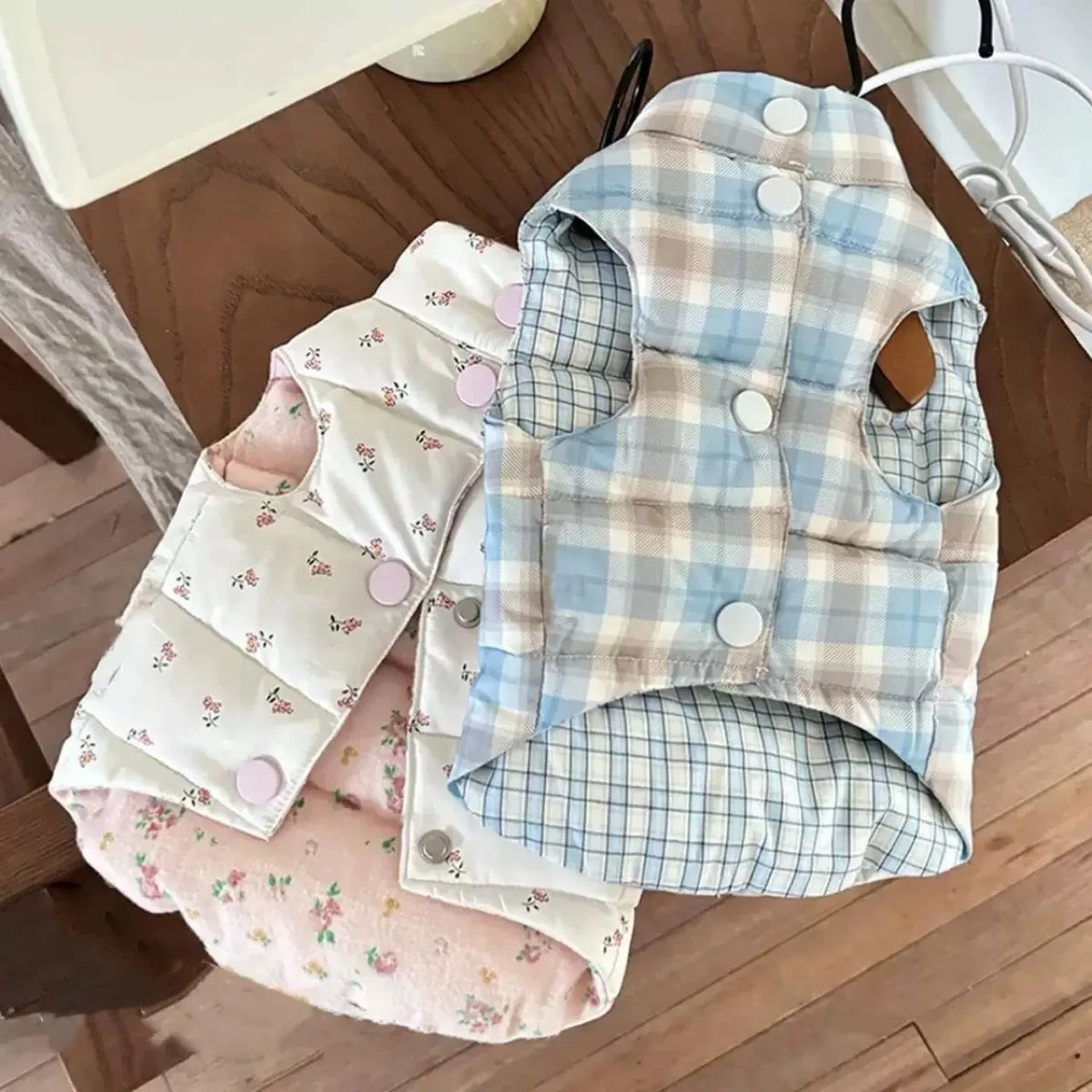 Gilet Chaud Fleuri Pour Animaux