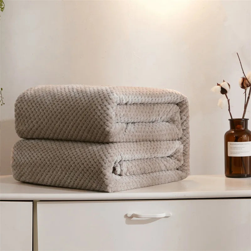 Baby Blanket Soft Fleece Infant Thick Quilt Bedding Swaddle Wrap Blanket Warm Newborn Stroller Sleep Cover Nursery Thermal Gift