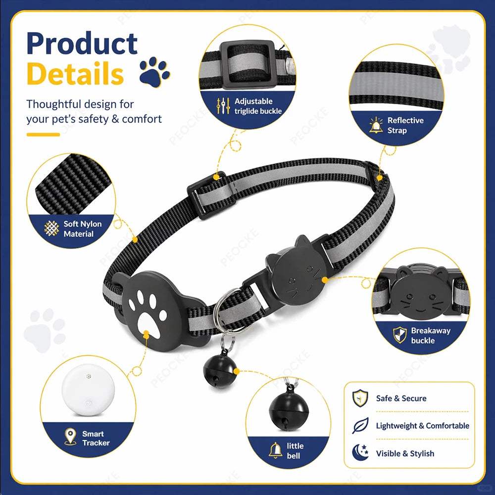 Collier GPS Anti-Perte Chat
