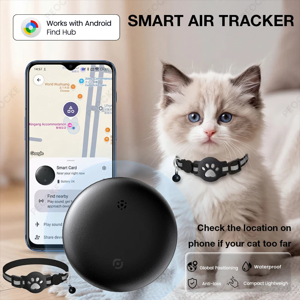 Collier GPS Anti-Perte Chat