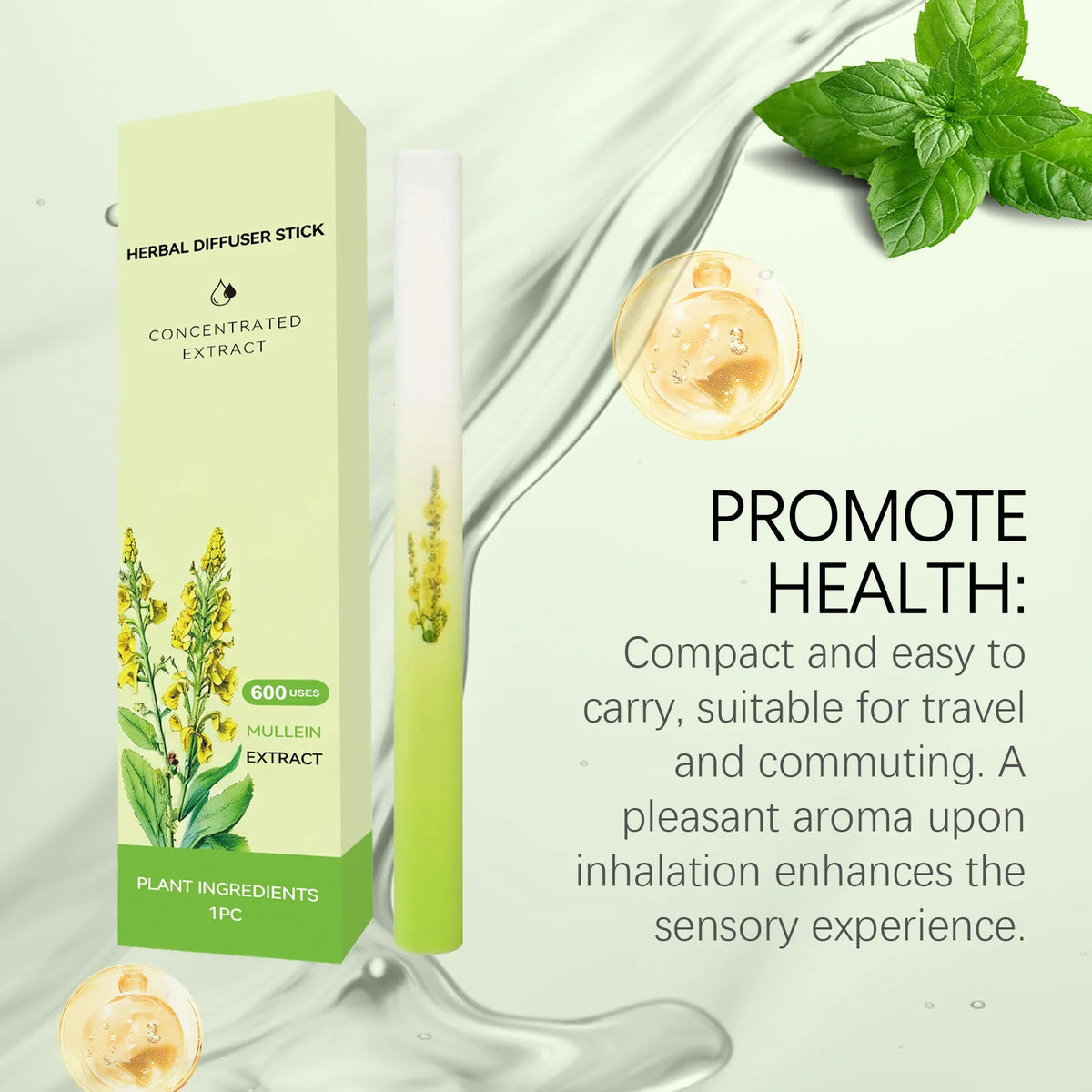 Improving Sleep Melatonin Diffusion Pen Herbal Blend Diffuser Improve Breathing Fresh Soothing Relaxation Sensory Personal Care