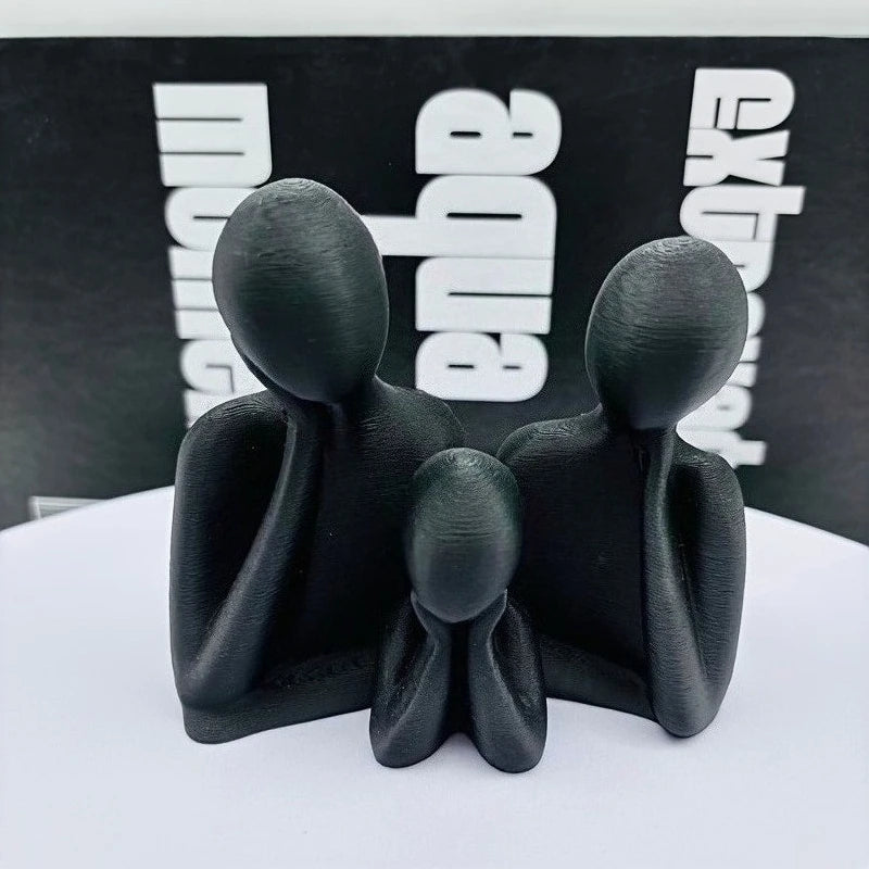 Statue Famille Minimaliste
