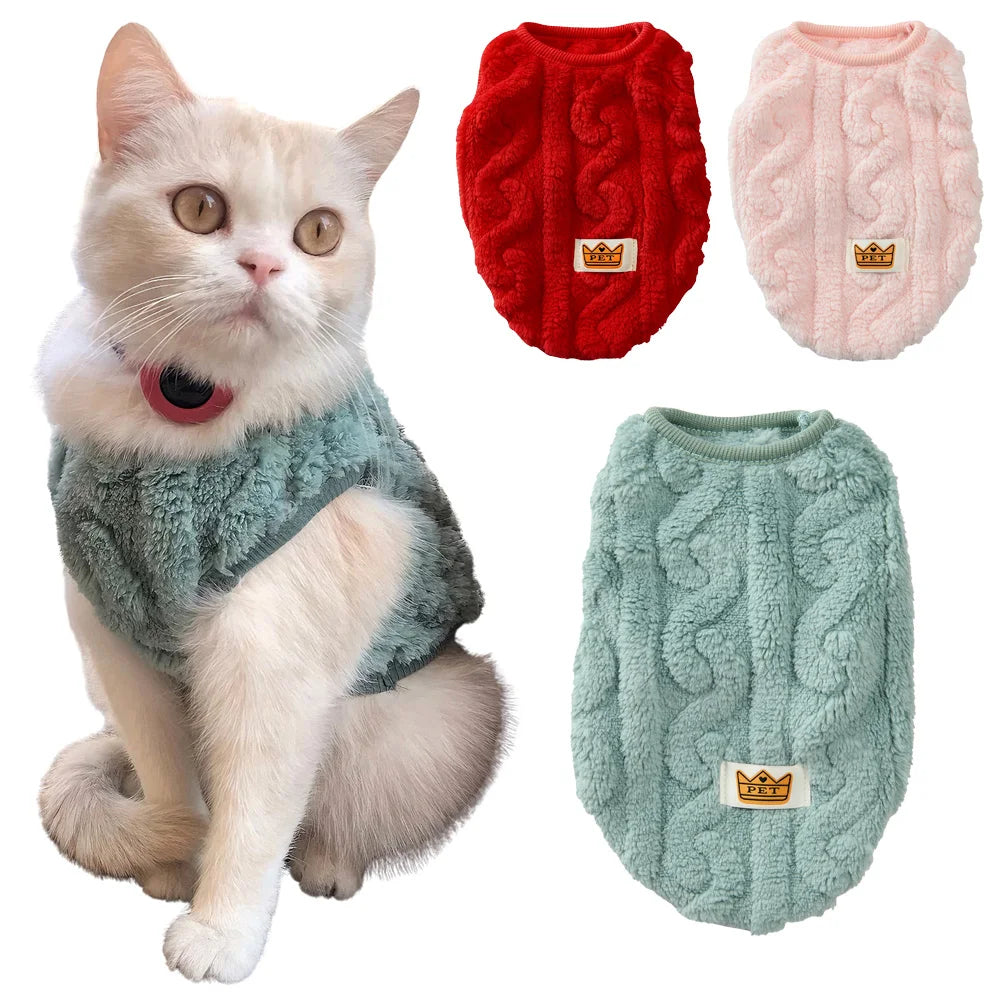 Pull Polaire Douillet Chat