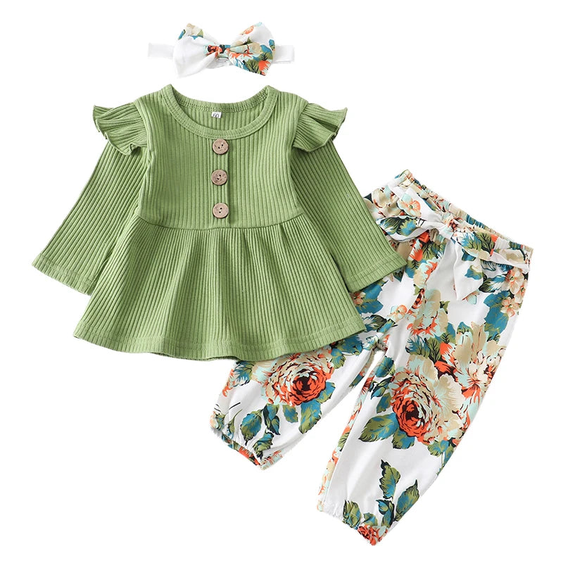 Ensemble Fleurie Bébé Fille