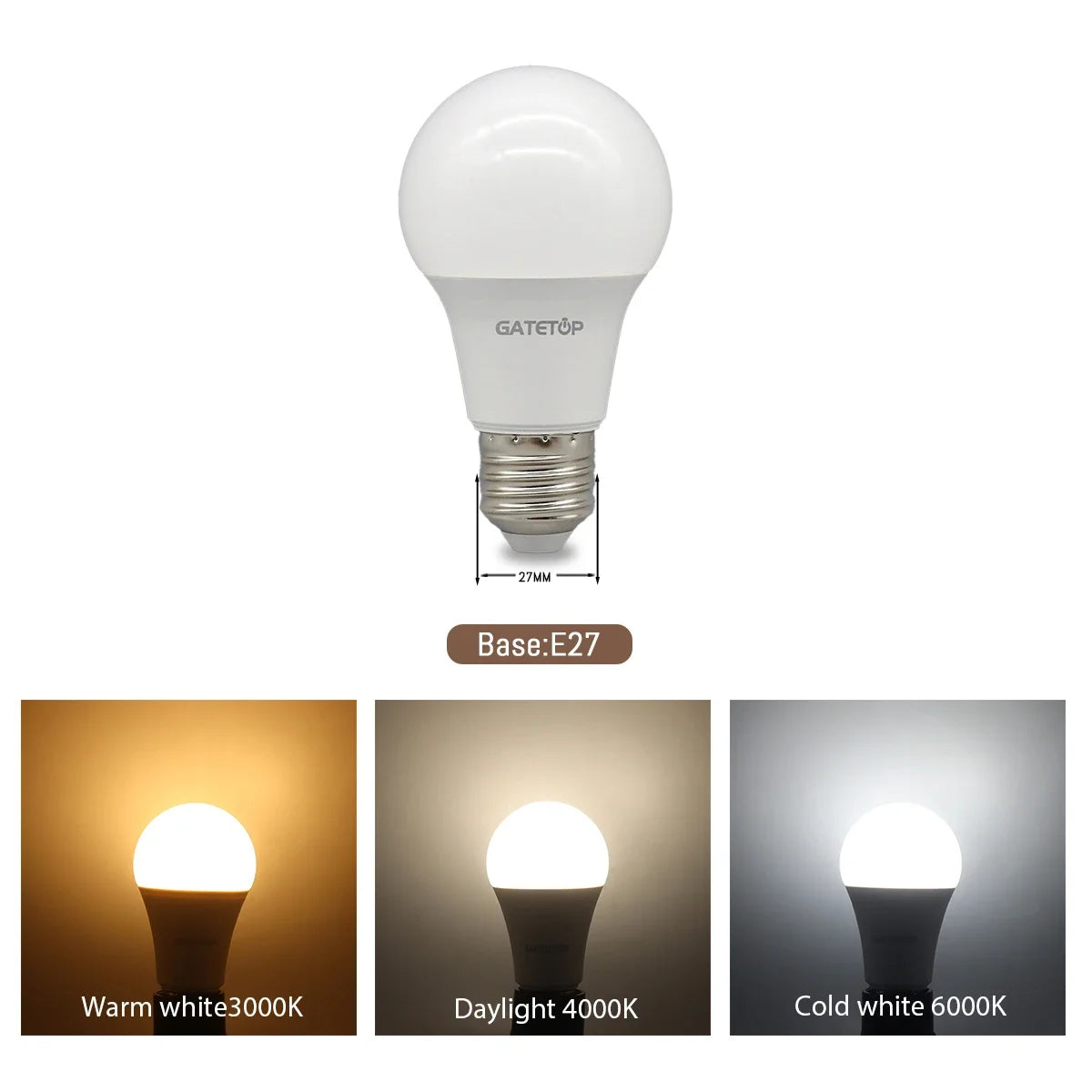 Ampoules LED E27 Économiques