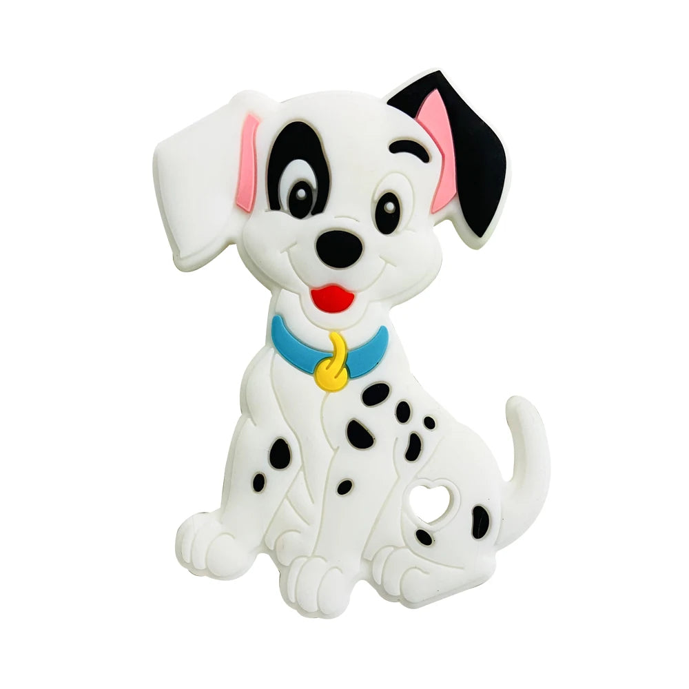 1pcs Silicone Cartoon Baby Teether Rodent Teething Toys Chewable Animal Beads Baby Products Nursing Gift DIY Pendant Necklace