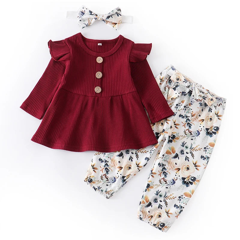Ensemble Fleurie Bébé Fille