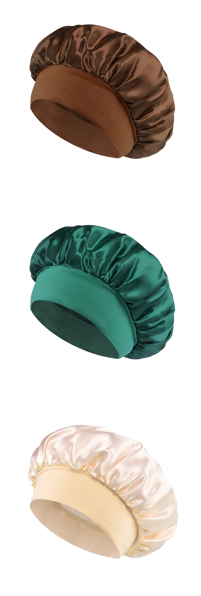 Bonnet Satin Bande Large