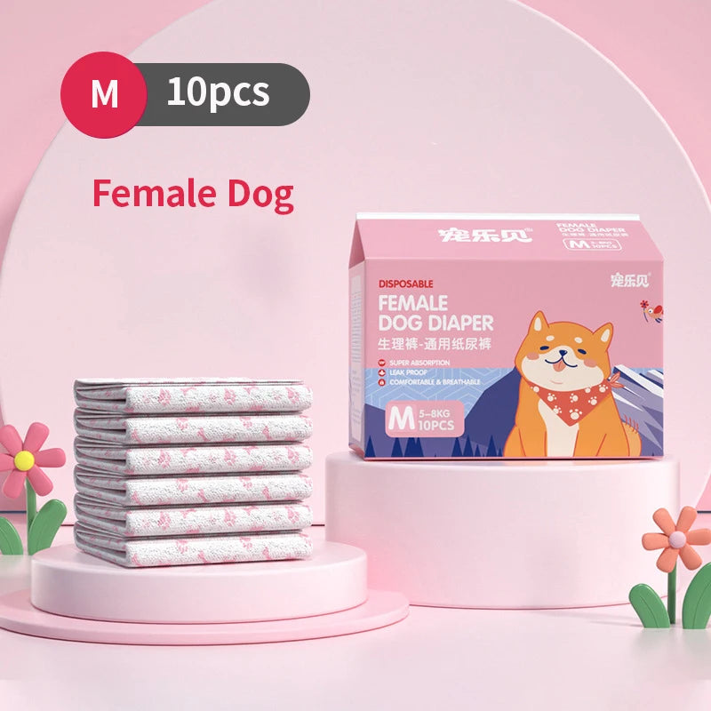 Couches Lavables Chien 10 Pièces