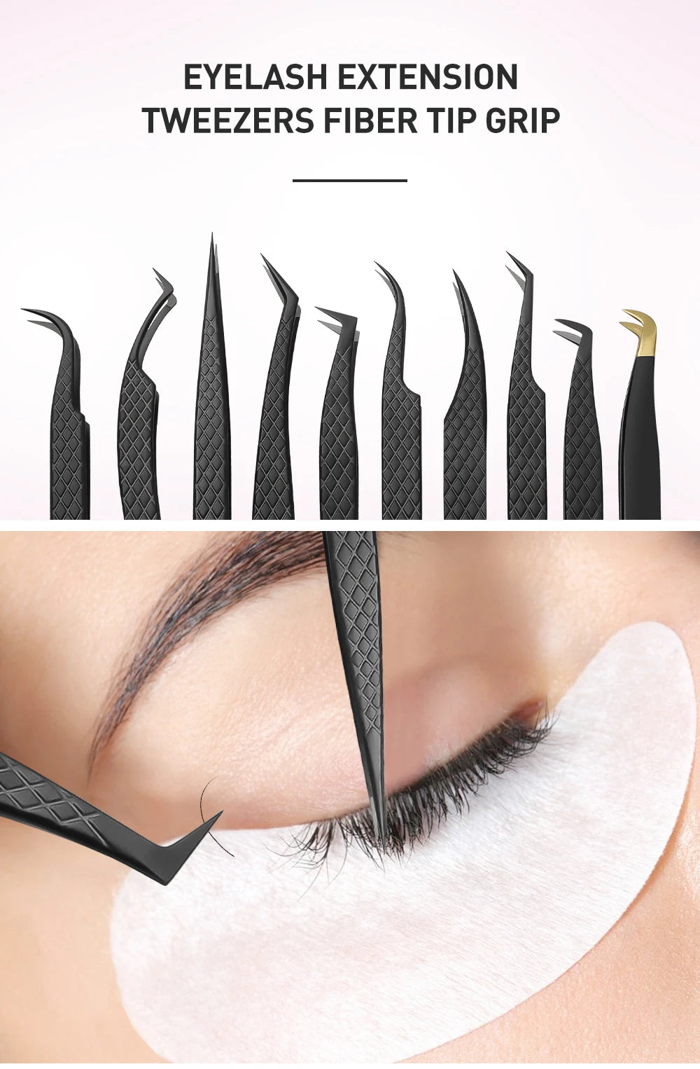 Pince Extensions Cils Pro
