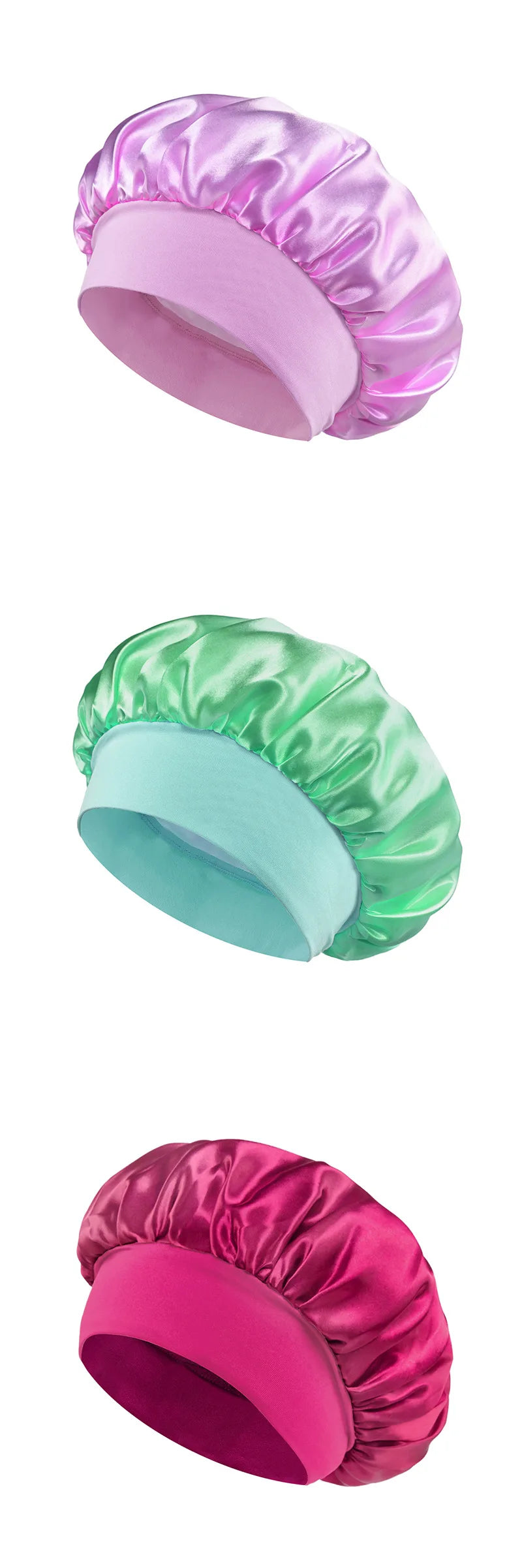 Bonnet Satin Bande Large