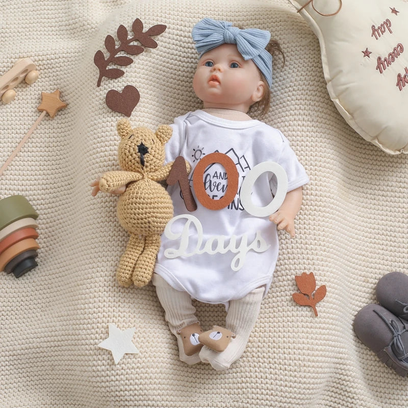 Baby Milestone Cards Soft Felt 0-12 Monthly Milestones Memorial Commemorativenir Photography Accessories For Newborn Birth Gift
