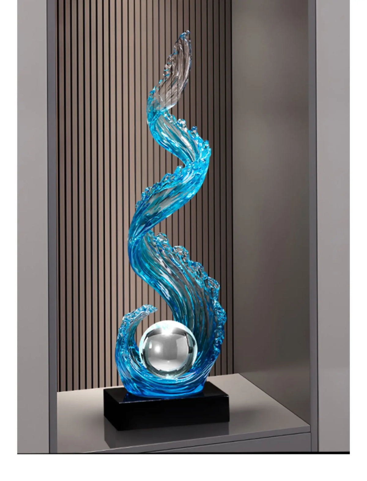 Sculpture Bleue Feng Shui