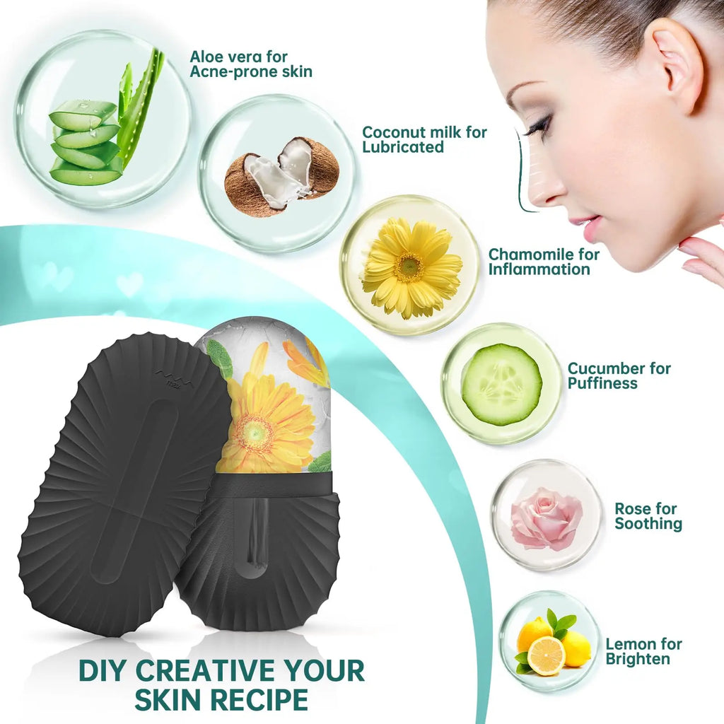 Kit Ice Roller Gua Sha