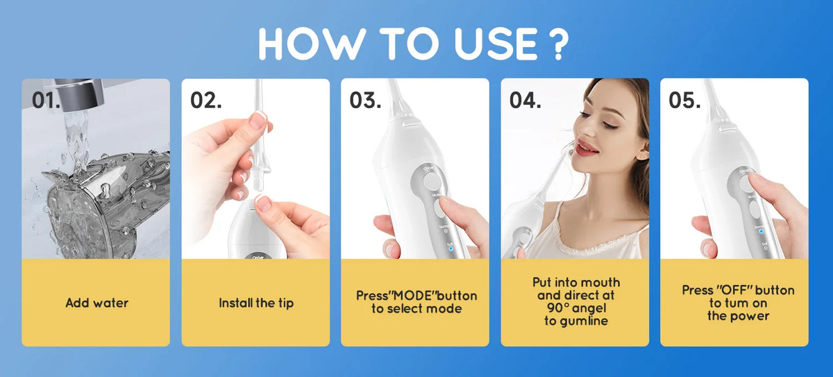 Hydropulseur Dentaire Portable