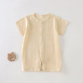 2026 Newborn Baby Clothes Boy Girl Infant Clothing Rompers Summer Short Sleeve Maternity Exit Bodysuit Sleepwear For New Born