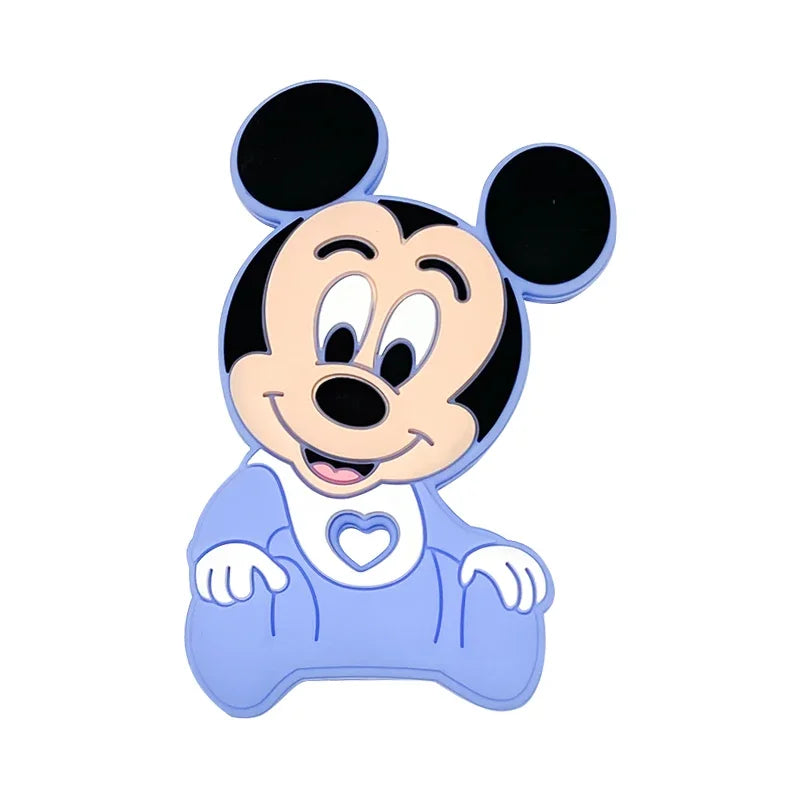1pcs Silicone Cartoon Baby Teether Rodent Teething Toys Chewable Animal Beads Baby Products Nursing Gift DIY Pendant Necklace