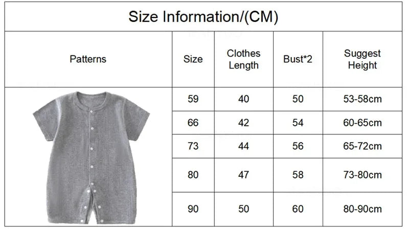 2026 Newborn Baby Clothes Boy Girl Infant Clothing Rompers Summer Short Sleeve Maternity Exit Bodysuit Sleepwear For New Born
