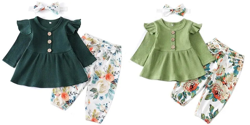 Ensemble Fleurie Bébé Fille
