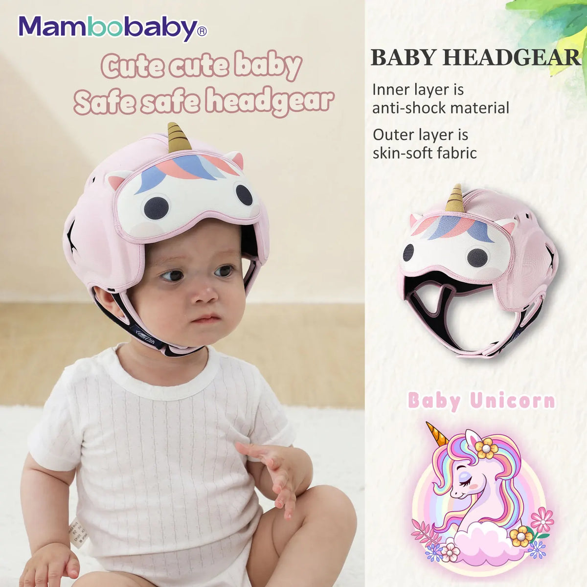 Casque Doux Anti-Chocs Bébé