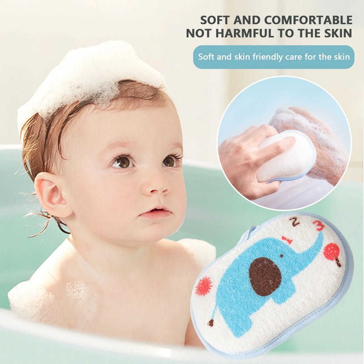 Éponge Bain Bébé Éléphant