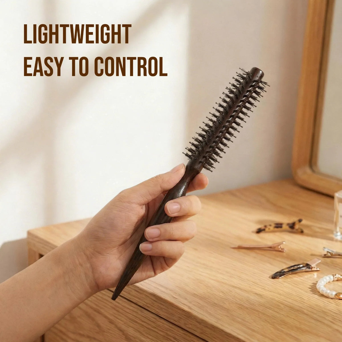 Brosse Volume Cheveux Bois
