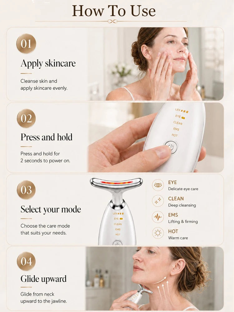Masseur Visage LED EMS