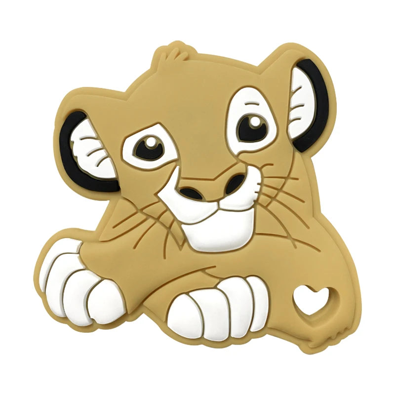 1pcs Silicone Cartoon Baby Teether Rodent Teething Toys Chewable Animal Beads Baby Products Nursing Gift DIY Pendant Necklace