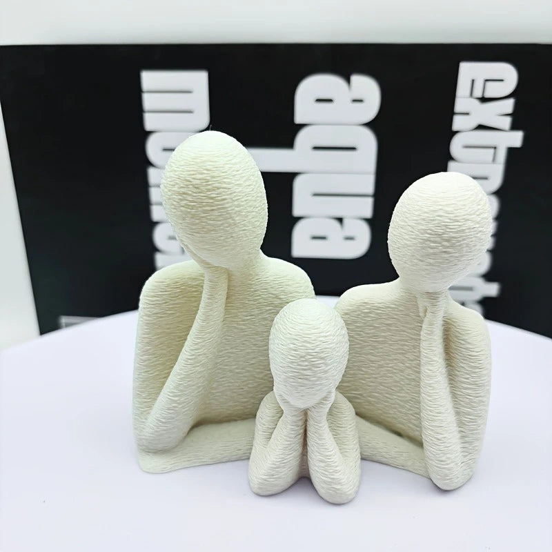 Statue Famille Minimaliste