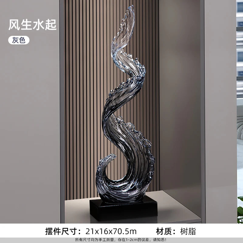 Sculpture Bleue Feng Shui